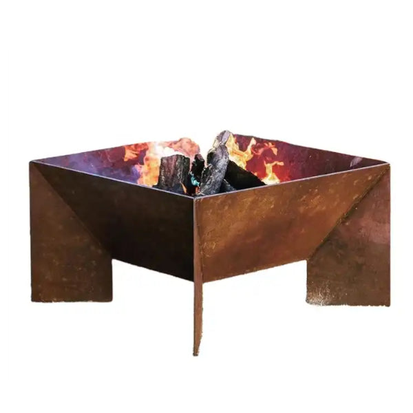 Modern Metal Wood Burning Fire Pit