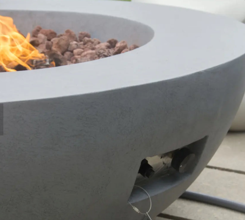 Concrete Gas Fire Bowl